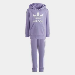 Little Kids' Adidas Originals Adicolor Hoodie And Jogger Pants Set Magic Lilac - IC9170 518