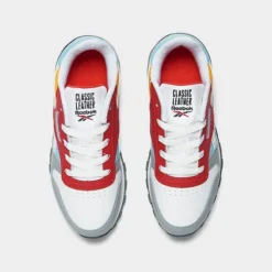Little Kids' Reebok Classic Leather Casual Shoes Vector Red/Digital Blue/Collegiate - ID0243 630 -Sports Fashion ID0243 630 P5