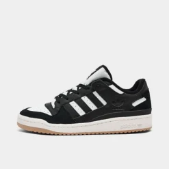Men's Adidas Originals Forum Low Casual Shoes Core Black/Footwear White/Core White - ID6857 001