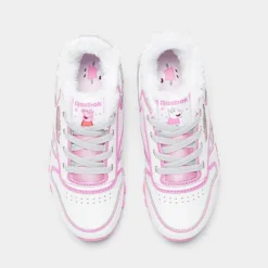 Girls' Toddler Reebok Peppa Pig Classic Leather Casual Shoes White/Pink - IE1646 100 -Sports Fashion IE1646 100 P5