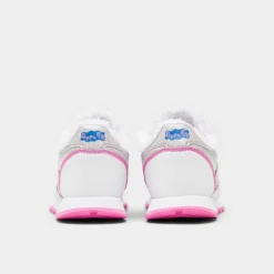 Girls' Little Kids' Reebok Peppa Pig Classic Leather Casual Shoes White/Pink - IE1647 100 -Sports Fashion IE1647 100 P4