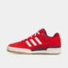 Men's Adidas Originals Forum Low Casual Shoes Red/Off White/Gum - IE7176 100