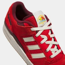 Men's Adidas Originals Forum Low Casual Shoes Red/Off White/Gum - IE7176 100 -Sports Fashion IE7176 100 P3