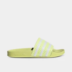 Women's Adidas Originals Adilette Slide Sandals Pulse Yellow/White/Pulse Yellow - IE9616 735