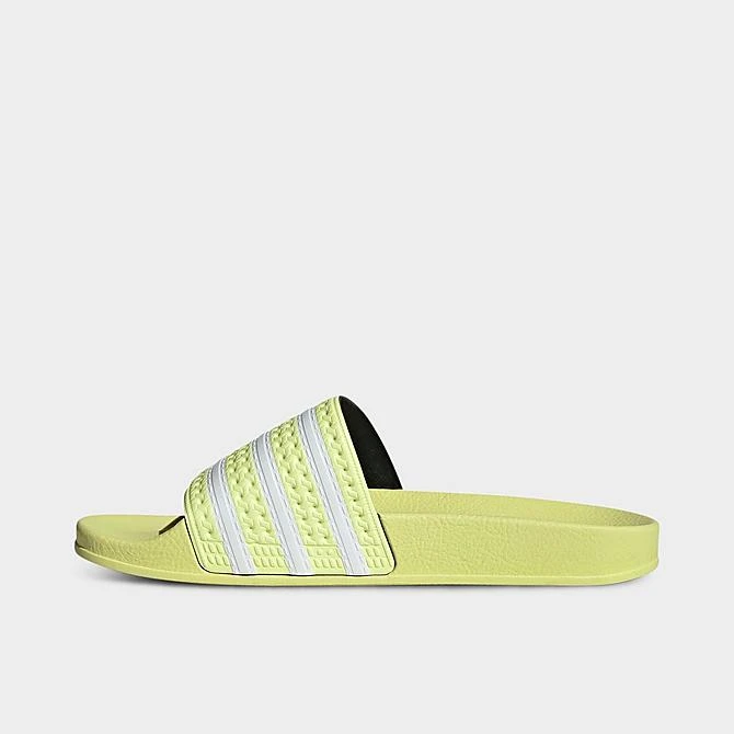 Women's Adidas Originals Adilette Slide Sandals Pulse Yellow/White/Pulse Yellow - IE9616 735 3 Women's Adidas Originals Adilette Slide Sandals Pulse Yellow/White/Pulse Yellow - IE9616 735 - Image 3