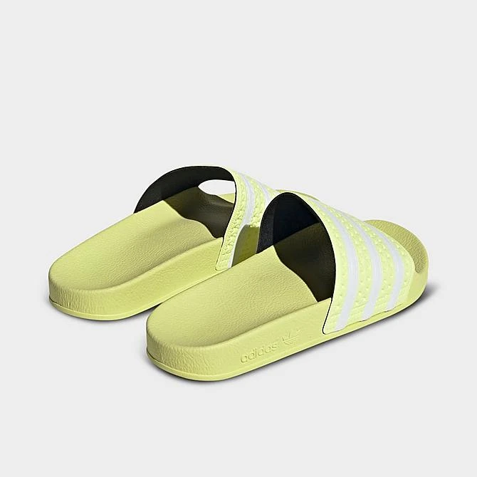 Women's Adidas Originals Adilette Slide Sandals Pulse Yellow/White/Pulse Yellow - IE9616 735 4 Women's Adidas Originals Adilette Slide Sandals Pulse Yellow/White/Pulse Yellow - IE9616 735 - Image 4