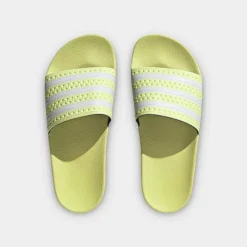 Women's Adidas Originals Adilette Slide Sandals Pulse Yellow/White/Pulse Yellow - IE9616 735 10 Women's Adidas Originals Adilette Slide Sandals Pulse Yellow/White/Pulse Yellow - IE9616 735 -Sports Fashion IE9616 735 P5