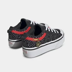 Girls' Big Kids' Adidas Originals X Disney 101 Dalmatians Nizza Platform Casual Shoes Core Black/Carbon/Red - IF5145 001 -Sports Fashion IF5145 001 P4