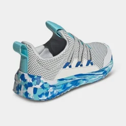 Big Kids' Adidas Lite Racer Adapt 5.0 Stretch Lace Casual Shoes Dash Grey/White/Bright Royal - IG2491 051 -Sports Fashion IG2491 051 P4