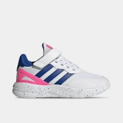 Big Kids' Adidas Nebzed Stretch Lace Casual Shoes White/Royal/Pink - IG7250 100