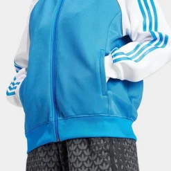 Women's Adidas Adicolor Classics Oversized Superstar Track Top Jacket Bluebird - II0718 430 -Sports Fashion II0718 430 M4