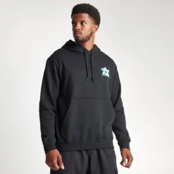 Men's Adidas Originals Cloudy Trefoil Graphic Hoodie Black - II8168 001 -Sports Fashion II8168 001 M3