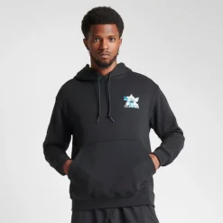 Men's Adidas Originals Cloudy Trefoil Graphic Hoodie Black - II8168 001 -Sports Fashion II8168 001 M4