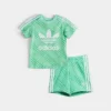 Infant Adidas Originals Monogram T-Shirt And Shorts Set Green - IJ7125N 333