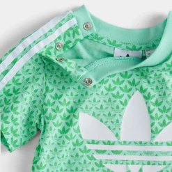 Infant Adidas Originals Monogram T-Shirt And Shorts Set Green - IJ7125N 333 7 Infant Adidas Originals Monogram T-Shirt And Shorts Set Green - IJ7125N 333 -Sports Fashion IJ7125N 333 M4