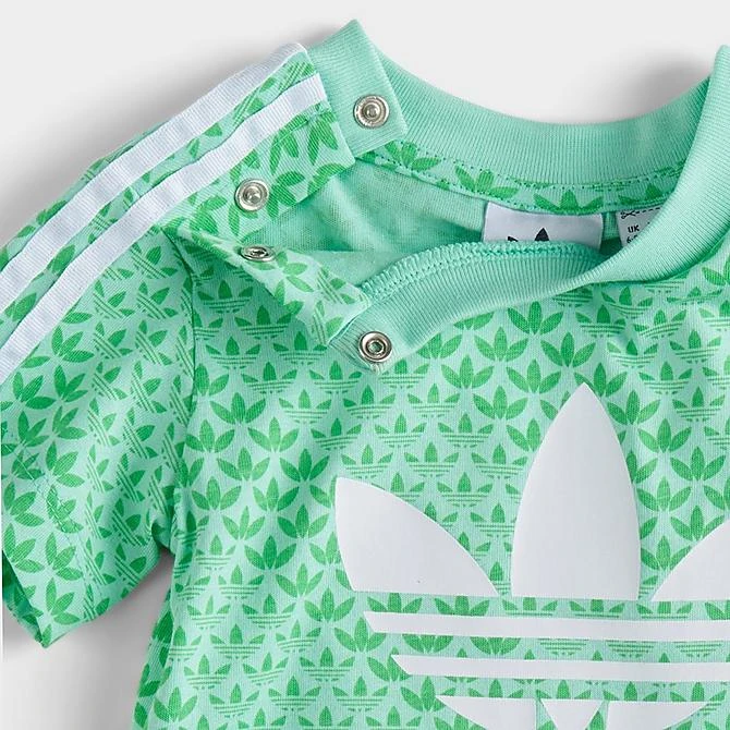 Infant Adidas Originals Monogram T-Shirt And Shorts Set Green - IJ7125N 333 4 Infant Adidas Originals Monogram T-Shirt And Shorts Set Green - IJ7125N 333 - Image 4