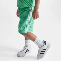 Kids' Toddler Adidas Originals Monogram T-Shirt And Shorts Set Green - IJ7125 333 9 Kids' Toddler Adidas Originals Monogram T-Shirt And Shorts Set Green - IJ7125 333 -Sports Fashion IJ7125 333 M4