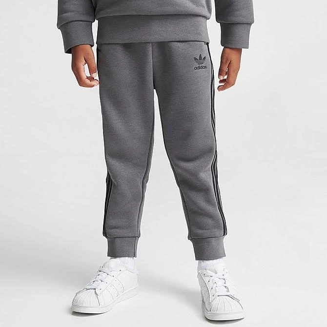 Kids' Toddler Adidas Originals Crewneck Sweatshirt And Jogger Pants Set Grey Five - IJ9849T 026 4 Kids' Toddler Adidas Originals Crewneck Sweatshirt And Jogger Pants Set Grey Five - IJ9849T 026 - Image 4