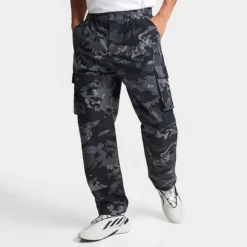 Men's Adidas Originals Camo Graphic Cargo Pants Carbon/Camo - IK3535 099