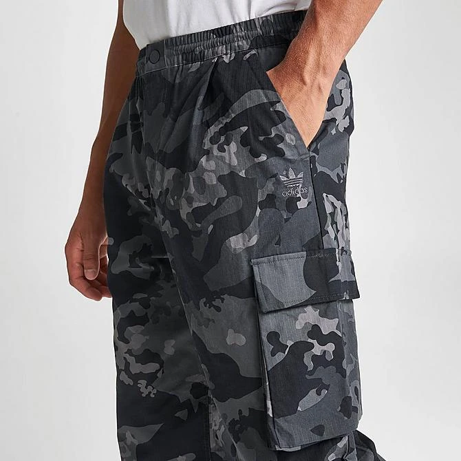 Men's Adidas Originals Camo Graphic Cargo Pants Carbon/Camo - IK3535 099 4 Men's Adidas Originals Camo Graphic Cargo Pants Carbon/Camo - IK3535 099 - Image 4