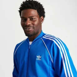 Men's Adidas Originals Superstar Track Top Bluebird/White - IL2493 430 -Sports Fashion IL2493 430 M5