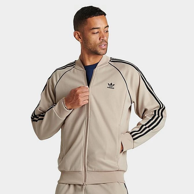 Men's Adidas Originals Superstar Track Top Wonder Beige/Black - IL2495 264 1 Men's Adidas Originals Superstar Track Top Wonder Beige/Black - IL2495 264