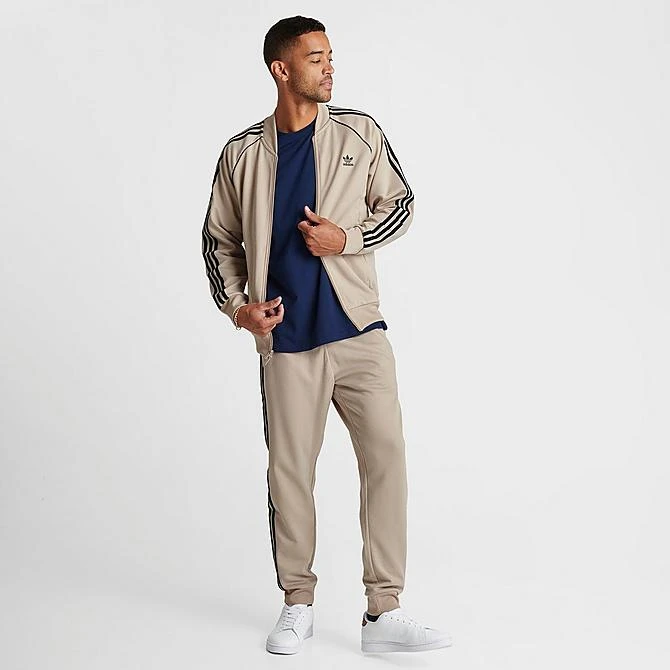 Men's Adidas Originals Superstar Track Top Wonder Beige/Black - IL2495 264 2 Men's Adidas Originals Superstar Track Top Wonder Beige/Black - IL2495 264 - Image 2