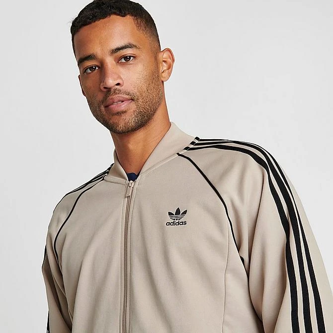 Men's Adidas Originals Superstar Track Top Wonder Beige/Black - IL2495 264 5 Men's Adidas Originals Superstar Track Top Wonder Beige/Black - IL2495 264 - Image 5