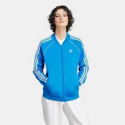 Women's Adidas Originals Adicolor Classic Superstar Track Top Jacket Bluebird - IL3794 430