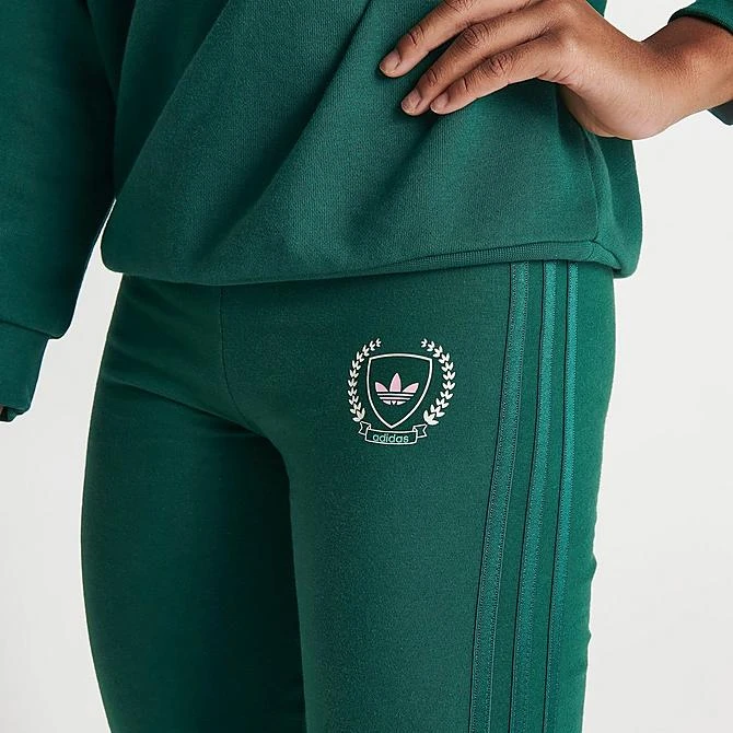 Girls' Adidas Originals Collegiate High-Waisted Leggings Collegiate Green - IL5038 305 5 Girls' Adidas Originals Collegiate High-Waisted Leggings Collegiate Green - IL5038 305 - Image 5