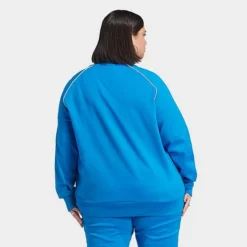 Women's Adidas Adicolor Classics Superstar Track Top (Plus Size) Bluebird - IL6656 430 -Sports Fashion IL6656 430 M3