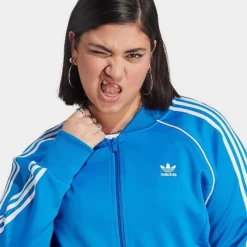 Women's Adidas Adicolor Classics Superstar Track Top (Plus Size) Bluebird - IL6656 430 -Sports Fashion IL6656 430 M5