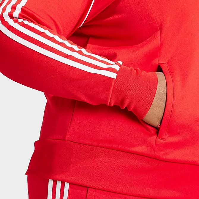 Women's Adidas Adicolor Classics Superstar Track Top (Plus Size) Better Scarlet - IL9049 610 5 Women's Adidas Adicolor Classics Superstar Track Top (Plus Size) Better Scarlet - IL9049 610 - Image 5