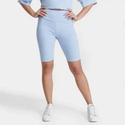 Women's Adidas Originals Rib Biker Shorts Blue Dawn - IL9622 450