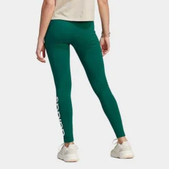 Women's Adidas LOUNGEWEAR Essentials High-Waisted Logo Leggings Collegiate Green/White - IM2853 305 -Sports Fashion IM2853 305 M3
