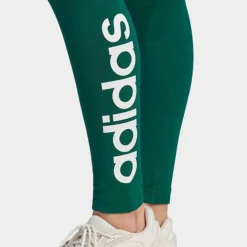 Women's Adidas LOUNGEWEAR Essentials High-Waisted Logo Leggings Collegiate Green/White - IM2853 305 -Sports Fashion IM2853 305 M4