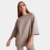 Women's Adidas Originals Oversized T-Shirt Chalky Brown - IQ3400 236