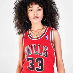 Women's Mitchell & Ness Chicago Bulls NBA Scottie Pippen Hardwood Classics 1997-98 Swingman Jersey Red - JEL18120 RED -Sports Fashion JEL18120 RED M5