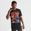 Men's Mitchell & Ness Slam Magazine John Starks Cover Graphic T-Shirt Black - KBLCKJSR NYK
