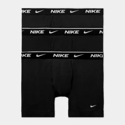 Men's Nike Stretch Cotton Boxer Briefs (3-Pack) Black/Black/Black - KE1167 001