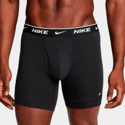 Men's Nike Stretch Cotton Boxer Briefs (3-Pack) Black/Black/Black - KE1167 001 -Sports Fashion KE1167 001 P4