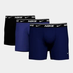 Men's Nike Stretch Cotton Boxer Briefs (3-Pack) Obsidian/Game Royal/Black - KE1167 475