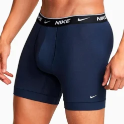 Men's Nike Stretch Cotton Boxer Briefs (3-Pack) Obsidian/Game Royal/Black - KE1167 475 -Sports Fashion KE1167 475 P3