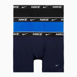 Men's Nike Stretch Cotton Boxer Briefs (3-Pack) Obsidian/Game Royal/Black - KE1167 475 -Sports Fashion KE1167 475 P5