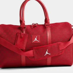 Nike Jordan Monogram Logo Duffel Bag Red - MA0759 R78 -Sports Fashion MA0759 R78 P6