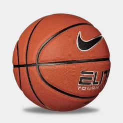 Nike Elite Tournament Basketball Amber/Black/Metallic Silver/Black - N1000114 855 -Sports Fashion N1000114 855 M2