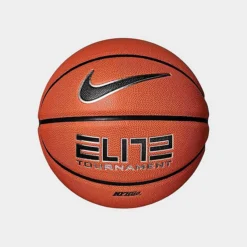 Nike Elite Tournament Basketball Amber/Black/Metallic Silver/Black - N1000114 855