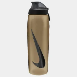 Nike 32oz Refuel Locking Lid Squeeze Water Bottle Metallic Gold/Black/Black Iridescent - N1007670 728 -Sports Fashion N1007670 728 P4