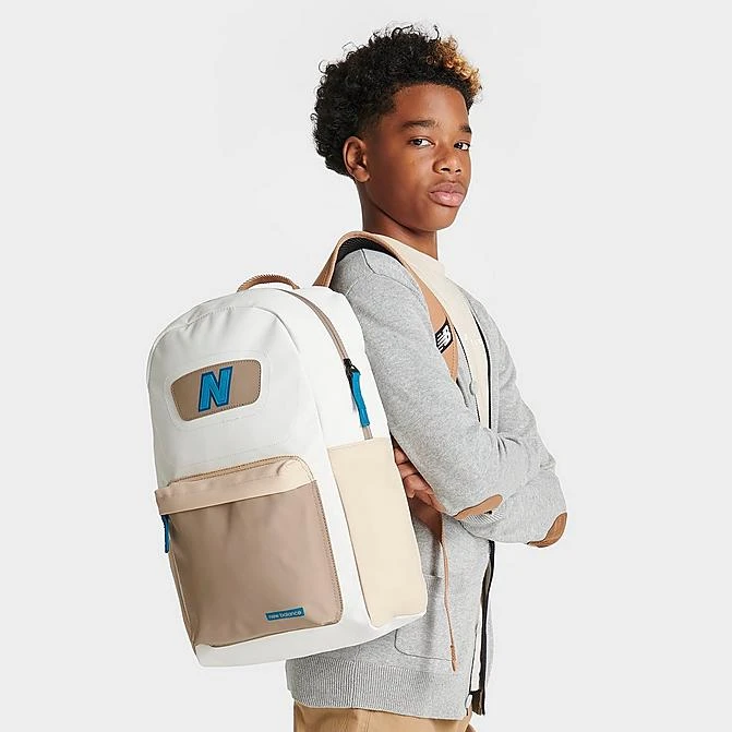 Finish Line New Balance Legacy 18 Backpack White/Tan - NB13063 100 1 Finish Line New Balance Legacy 18 Backpack White/Tan - NB13063 100