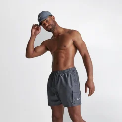 Men's Nike Packable Cargo Volley 5-Inch Swim Shorts Iron Grey - NESSB520 018 -Sports Fashion NESSB520 018 M3